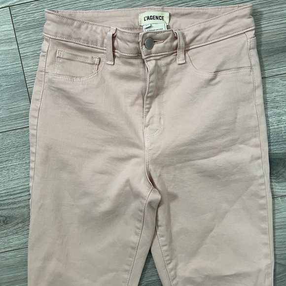 L'AGENCE Margot High-Rise Skinny Jeans | Petal Blush Pink | 27 - Picture 5 of 8